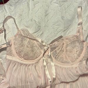 Victoria’s Secret Powder pink/ blush teddy 💕✨ lingerie 🤍